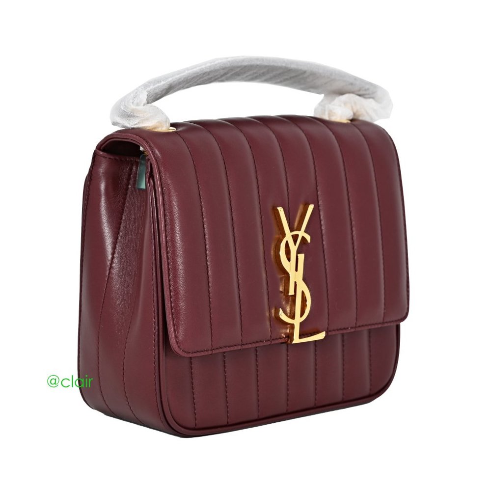Saint Laurent Medium Vicky Matelassé Leather Bag - Picture 1 of 9